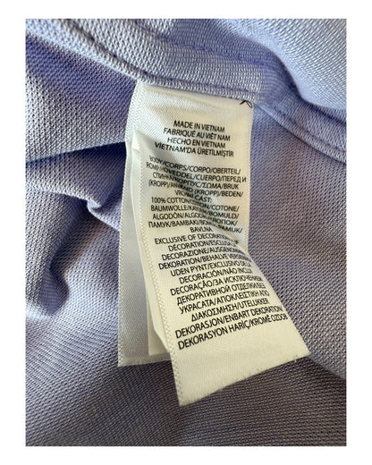 Polo Ralph Lauren Knit Oxford Bluse flieder Größe M