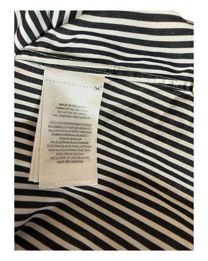 Polo Ralph Lauren Bluse schwarz weiß gestreift Größe M