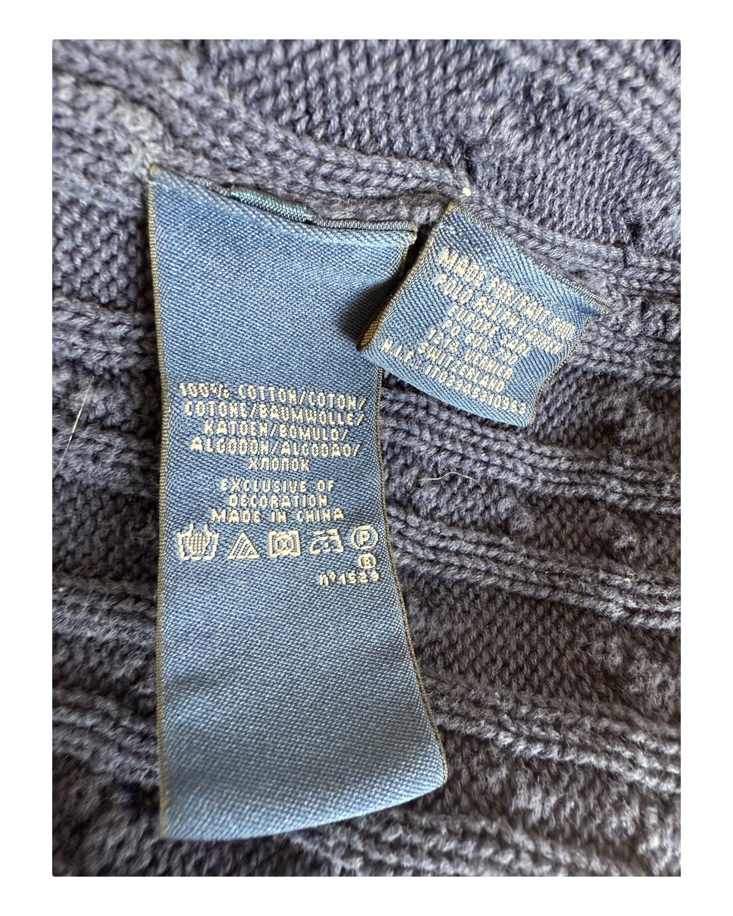 Polo Ralph Lauren Zopfmuster Cardigan marineblau Größe S