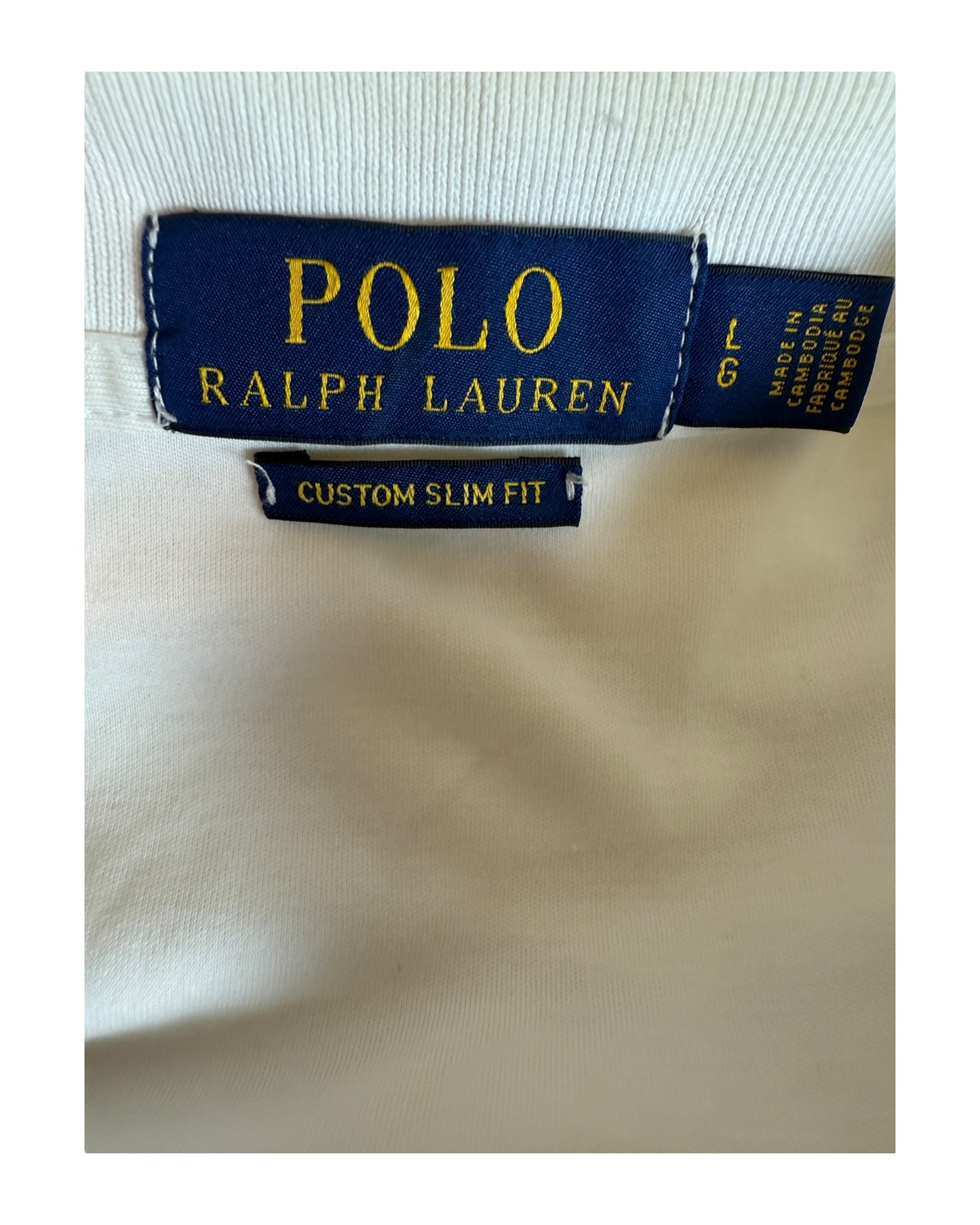 Polo Ralph Lauren Poloshirt weiss Größe L