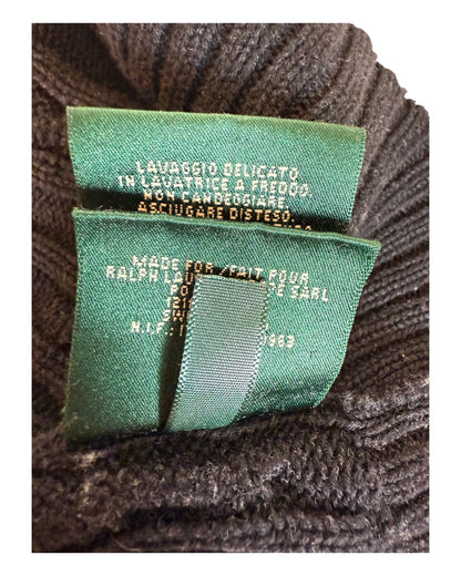 Polo Ralph Lauren Zopfmuster Pullover schwarz Größe M