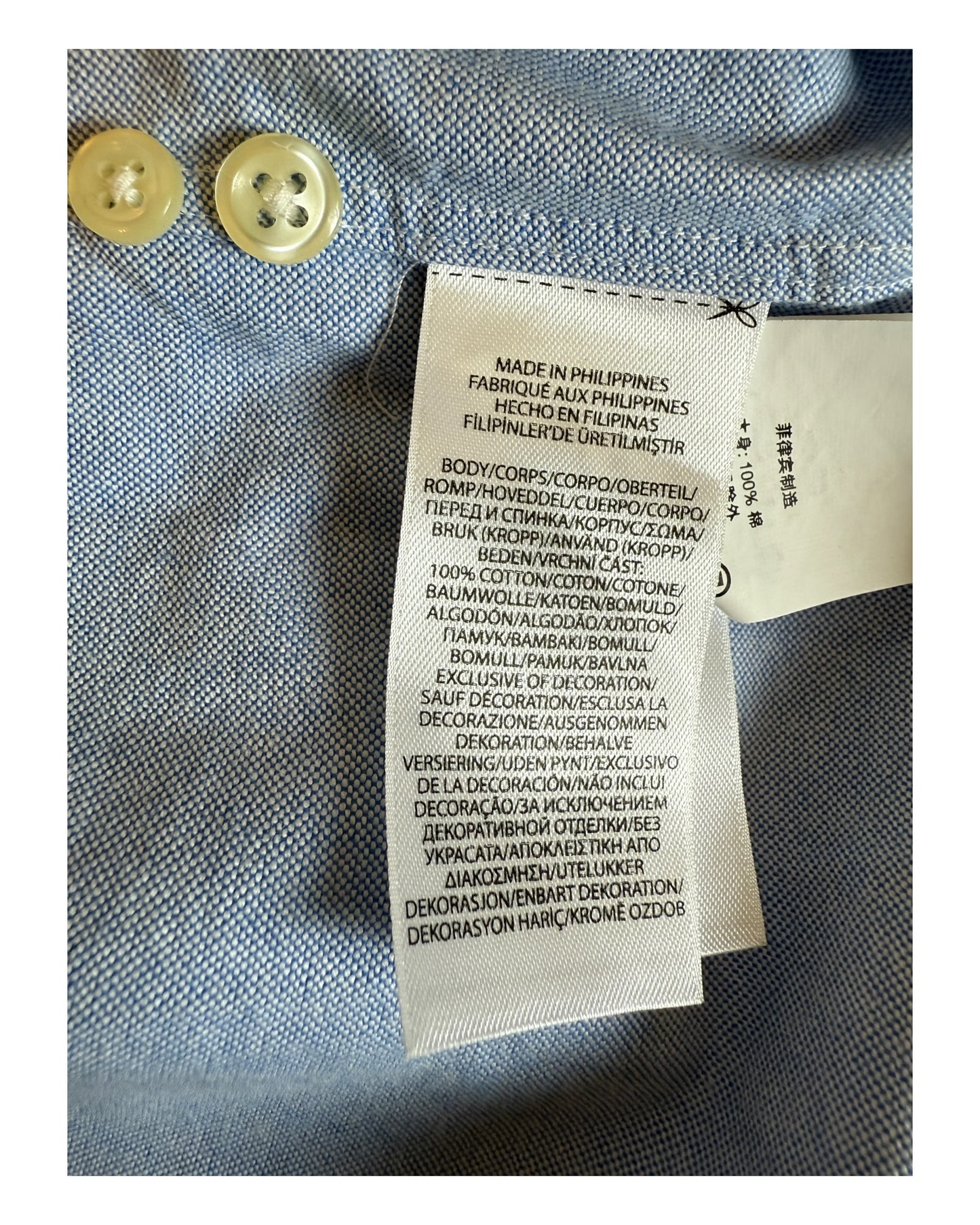 Polo Ralph Lauren Oxfordhemd hellblau Größe M