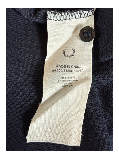 Fred Perry Poloshirt schwarz Größe M