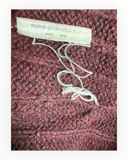 Polo Ralph Lauren Zopfmuster Pullover bordeauxrot Größe M