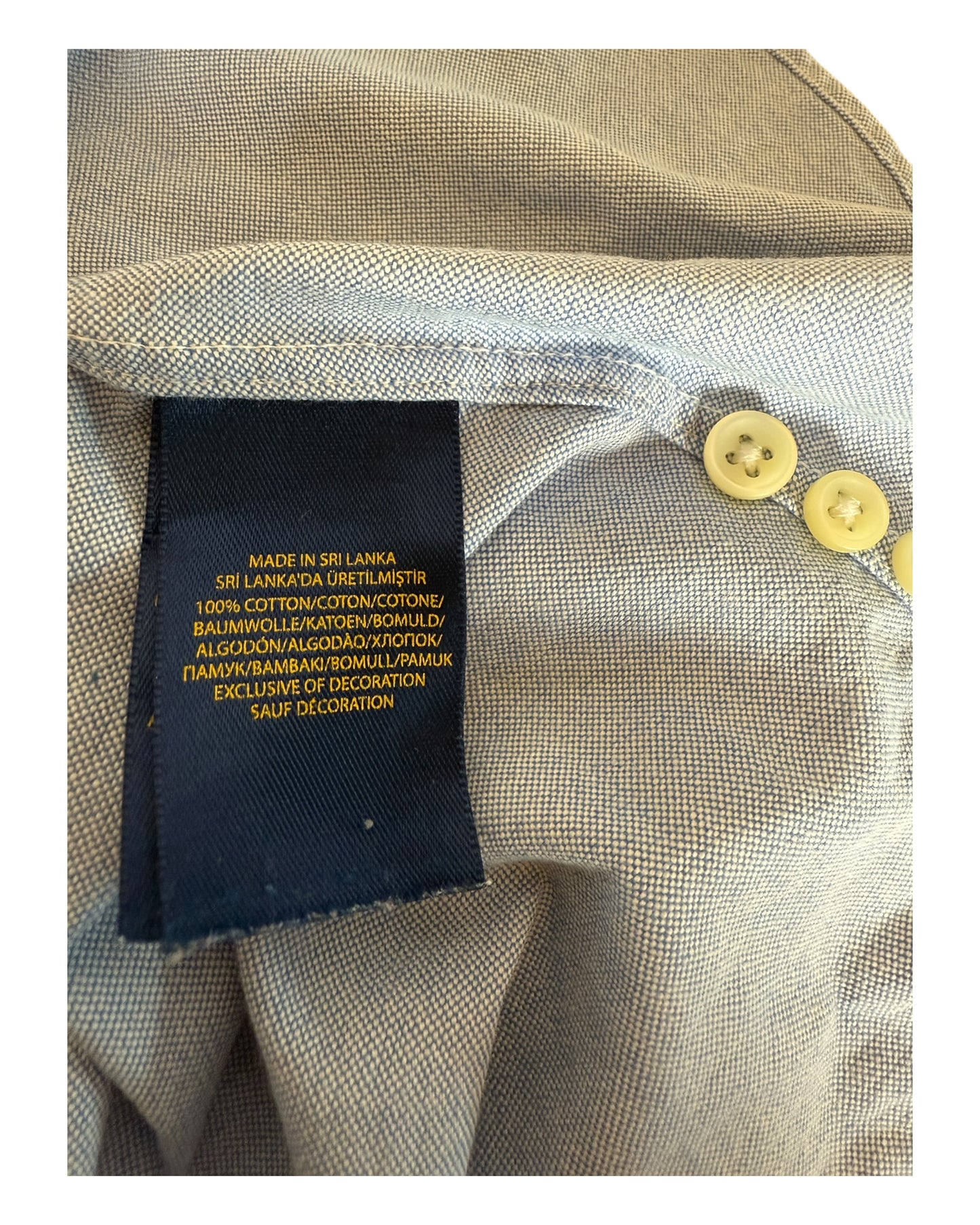 Polo Ralph Lauren Oxfordhemd Bluse hellblau Größe M