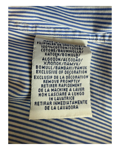 Polo Ralph Lauren Hemd blau weiß gestreift Größe M