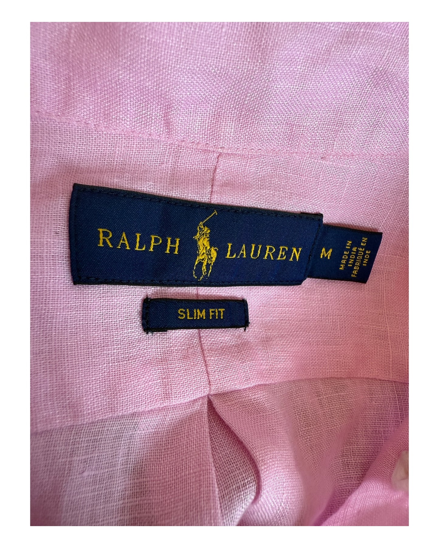 Polo Ralph Lauren Leinenhemd rosa Größe M