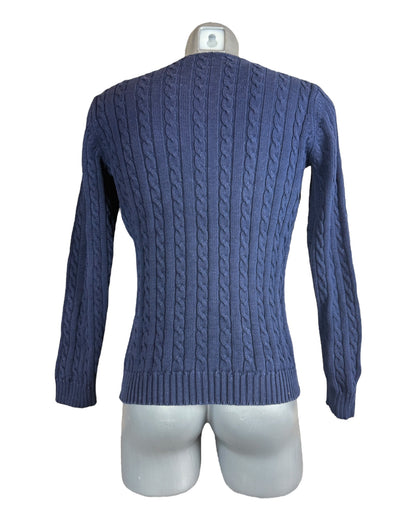 Polo Ralph Lauren Zopfmuster Pullover marineblau Größe S