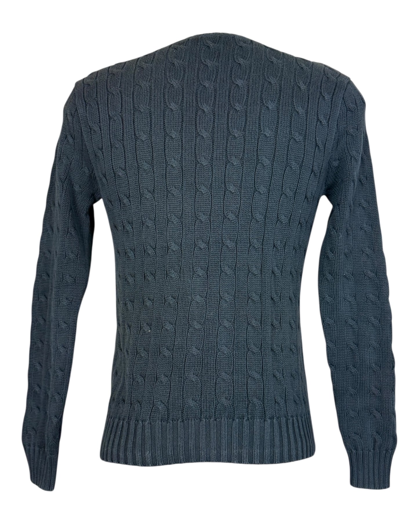 Polo Ralph Lauren Zopfmuster Pullover schwarz Größe L