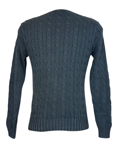 Polo Ralph Lauren Zopfmuster Pullover schwarz Größe L