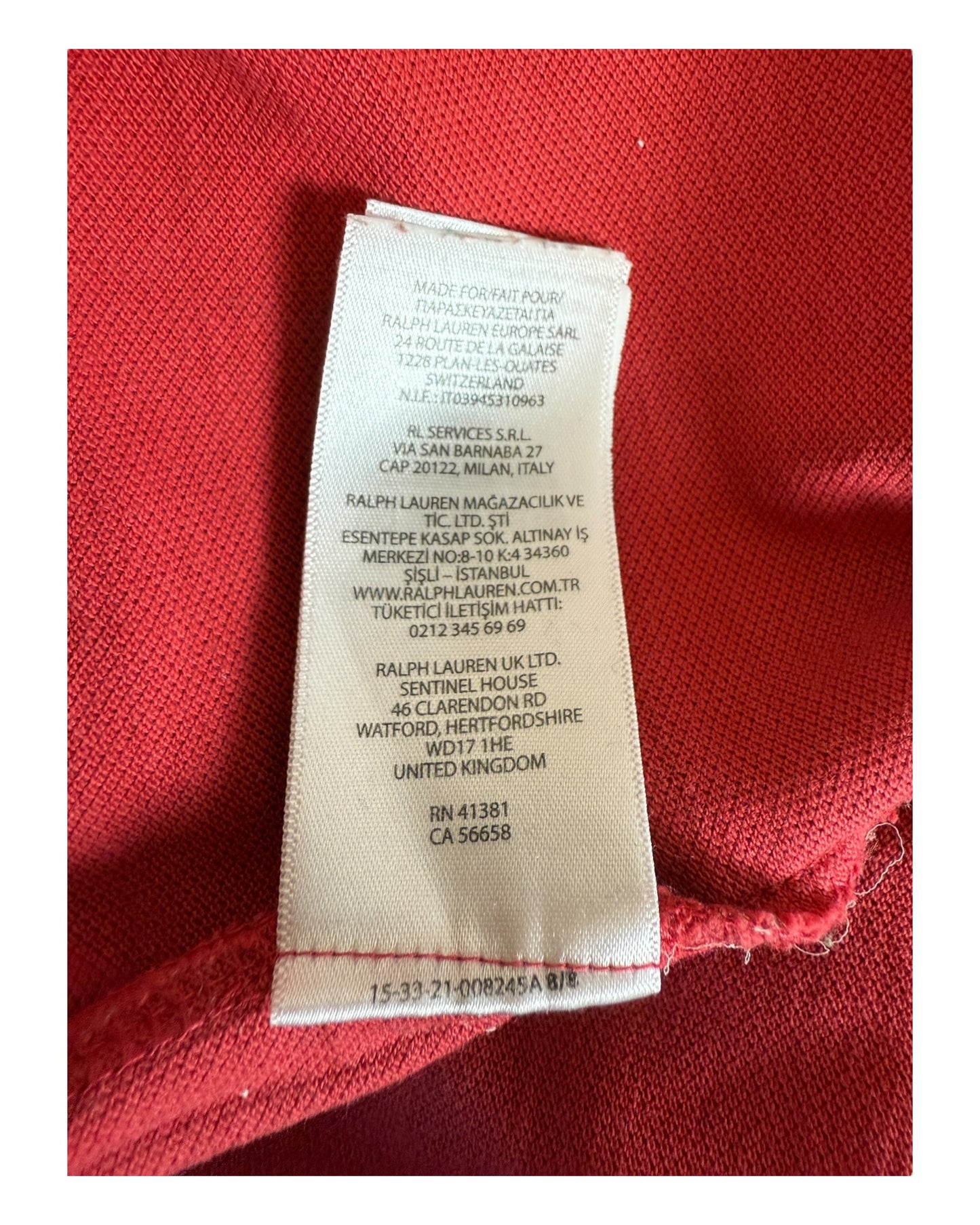 Polo Ralph Lauren Poloshirt rot Größe L