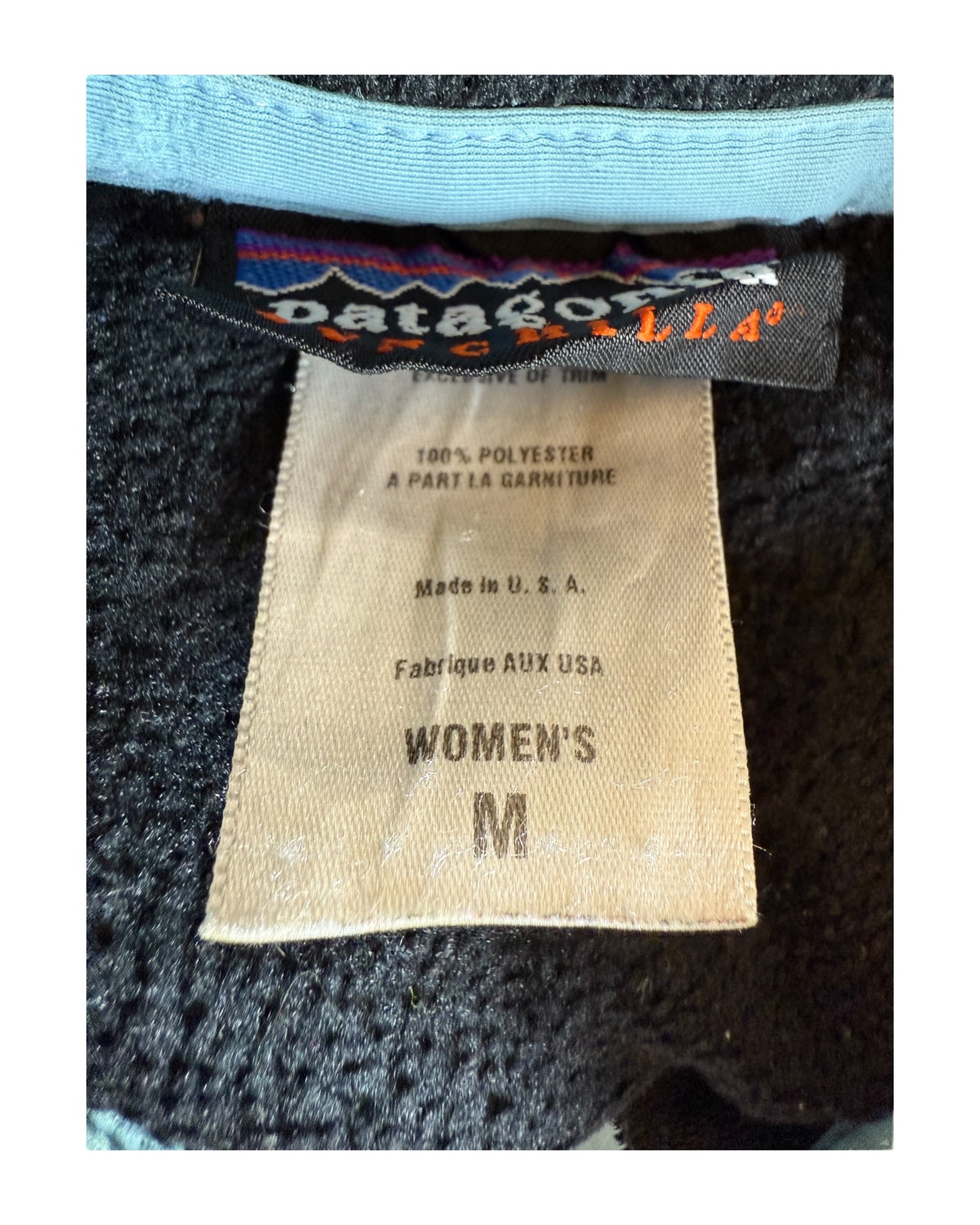 Patagonia Fleece Jacke schwarz Größe M