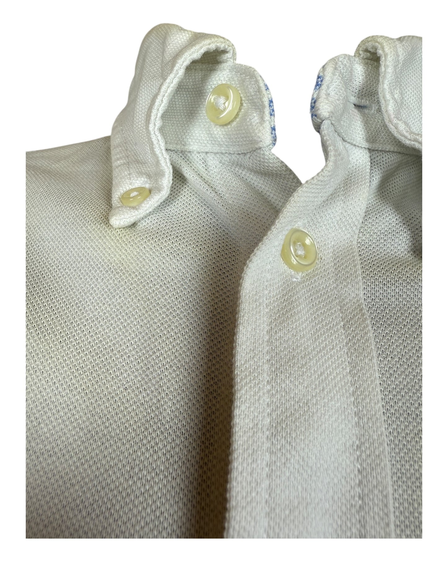 Polo Ralph Lauren Knit Oxford Bluse weiß Größe L