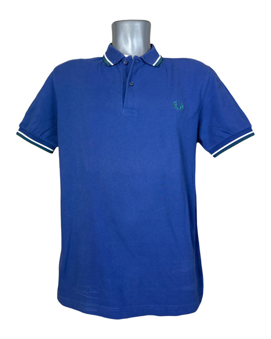 Fred Perry Poloshirt blau Größe M