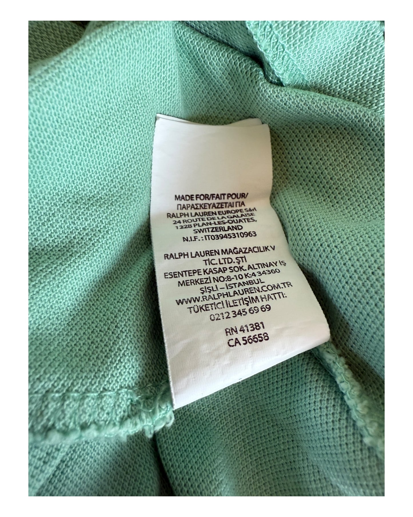 Polo Ralph Lauren Poloshirt mint Größe M