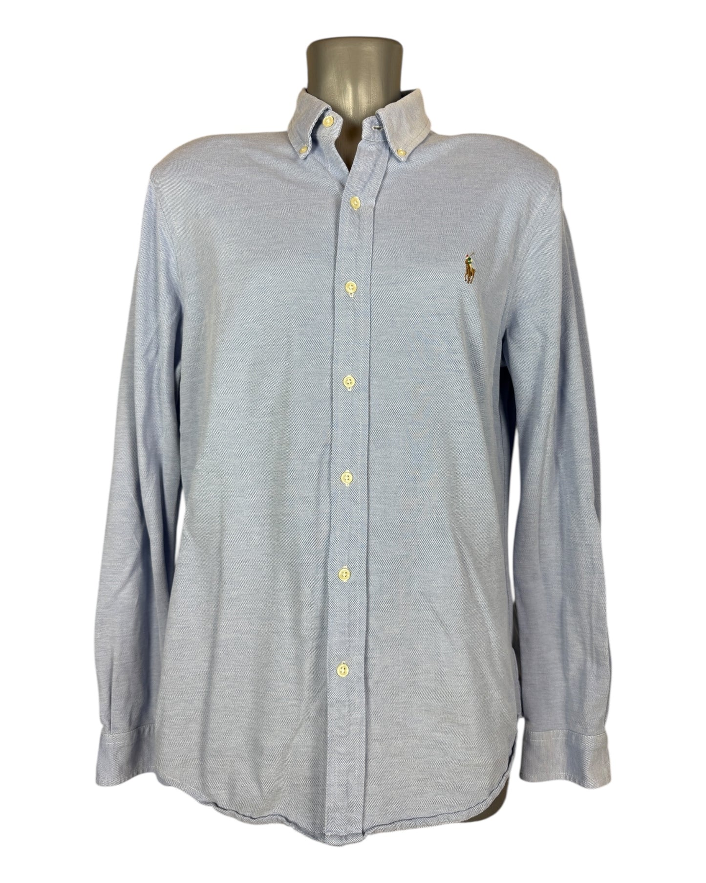 Polo Ralph Lauren Knit Oxfordhemd hellblau Größe L