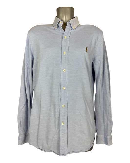 Polo Ralph Lauren Knit Oxfordhemd hellblau Größe L