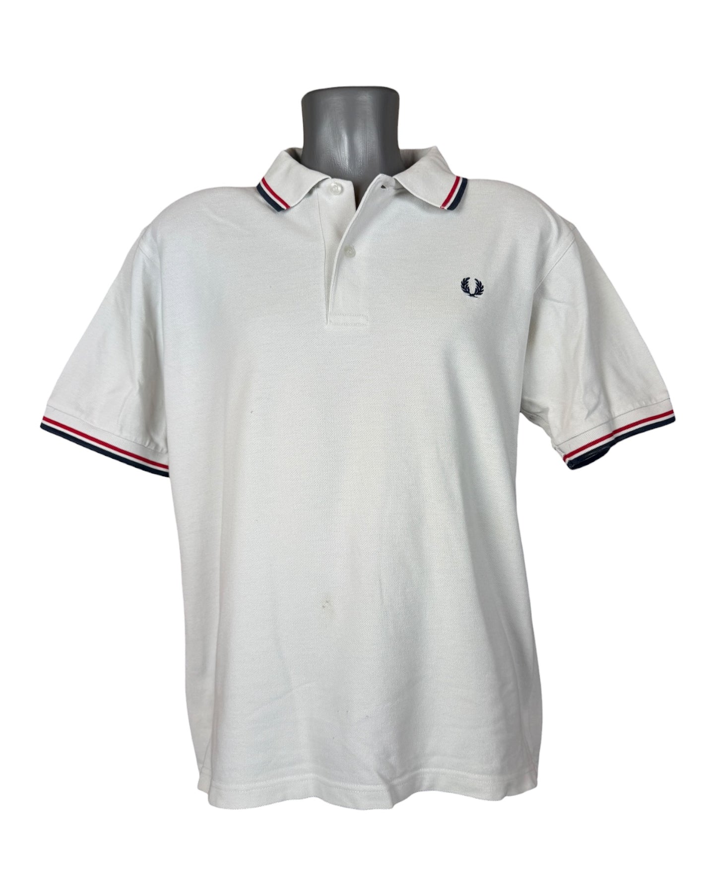 Fred Perry Poloshirt weiß Größe L