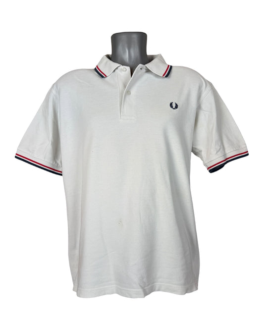 Fred Perry Poloshirt weiß Größe L