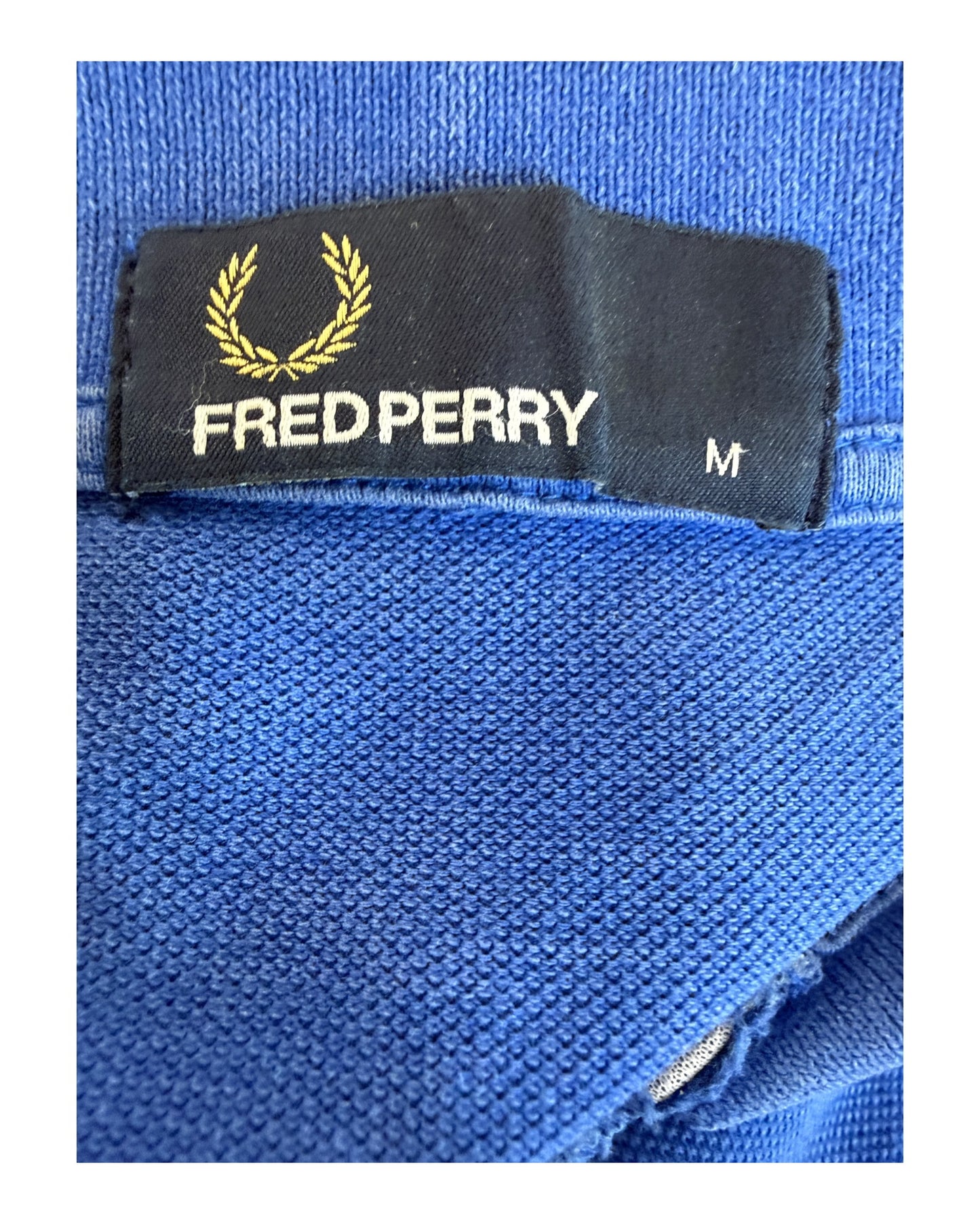 Fred Perry Poloshirt blau Größe M