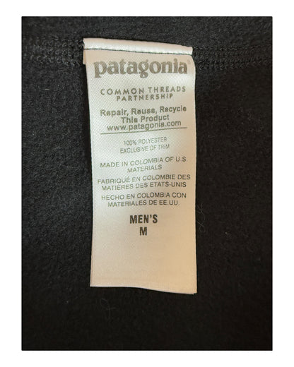 Patagonia Fleece Half Zip Pullover schwarz Größe M