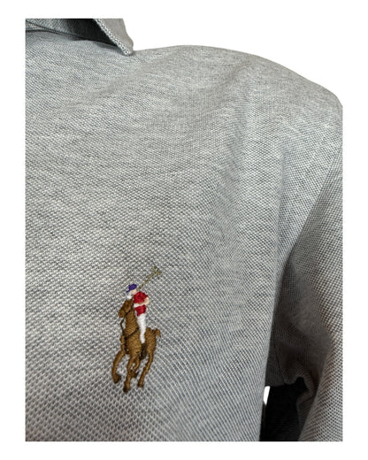 Polo Ralph Lauren Knit Oxfordhemd grau Größe M