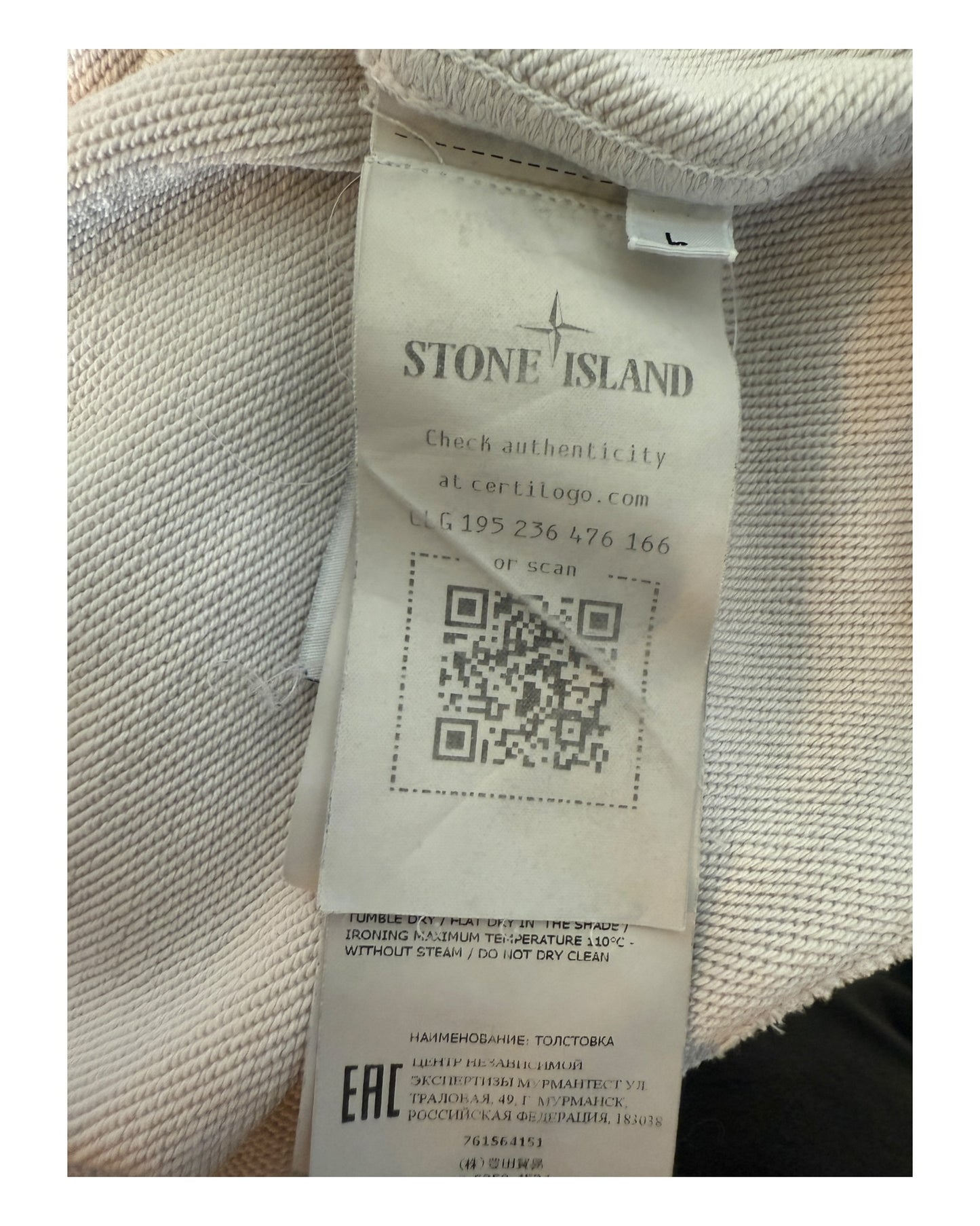 Stone Island Pullover weiß Größe L
