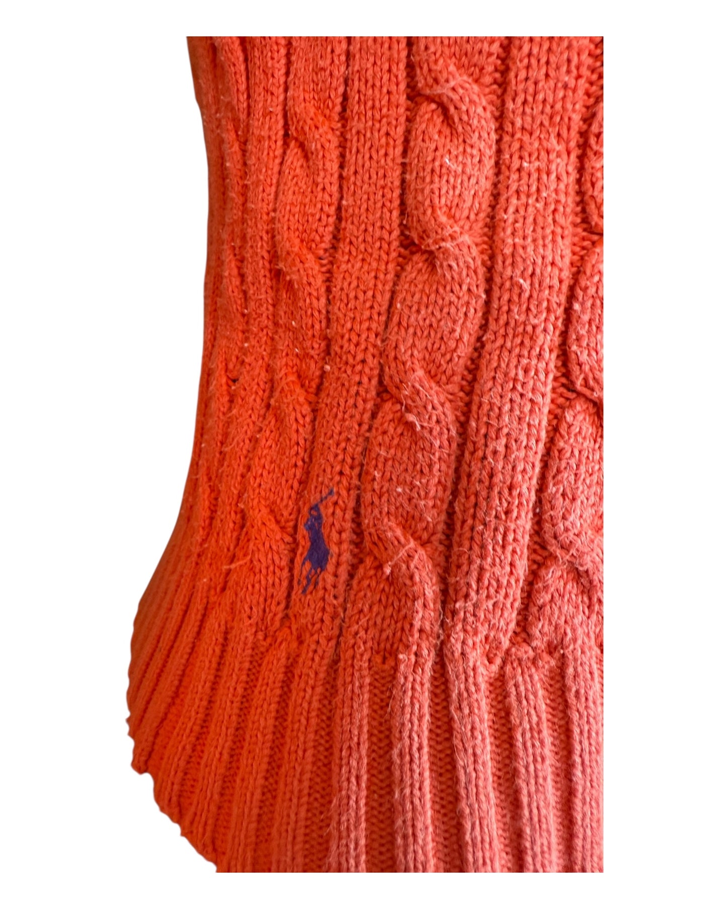 Polo Ralph Lauren Zopfmuster Pullover rot Größe M