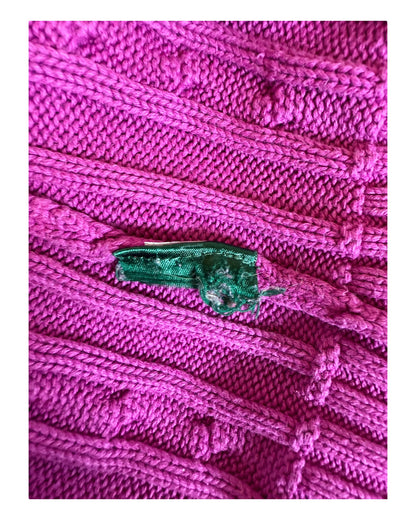 Polo Ralph Lauren Zopfmuster Pullover pink Größe M