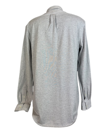 Polo Ralph Lauren Knit Oxfordhemd grau Größe L