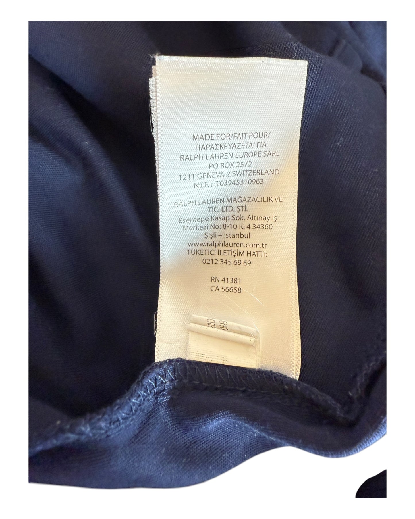 Polo Ralph Lauren Poloshirt marineblau Größe L