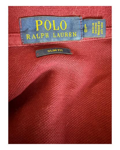 Polo Ralph Lauren Poloshirt bordeauxrot Größe L
