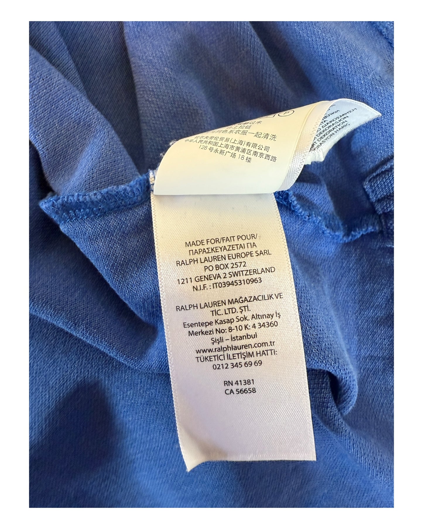 Polo Ralph Lauren Poloshirt blau Größe L