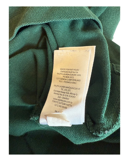Polo Ralph Lauren langärmliges Poloshirt grün Größe M