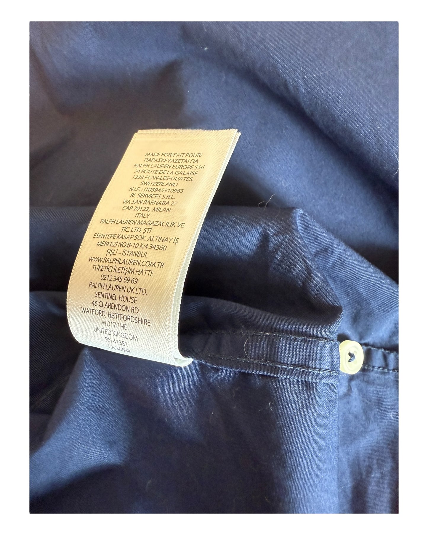 Polo Ralph Lauren Bluse marineblau Größe M