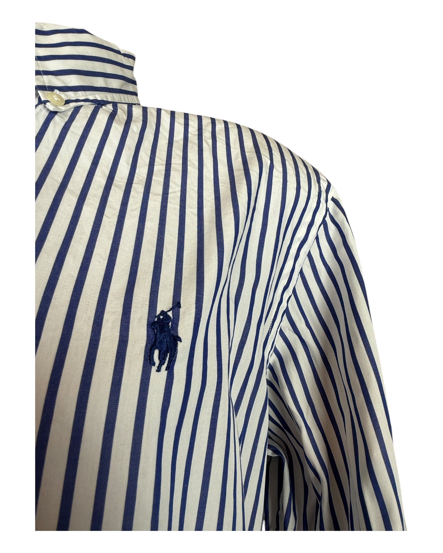 Polo Ralph Lauren Hemd blau weiß gestreift Größe L