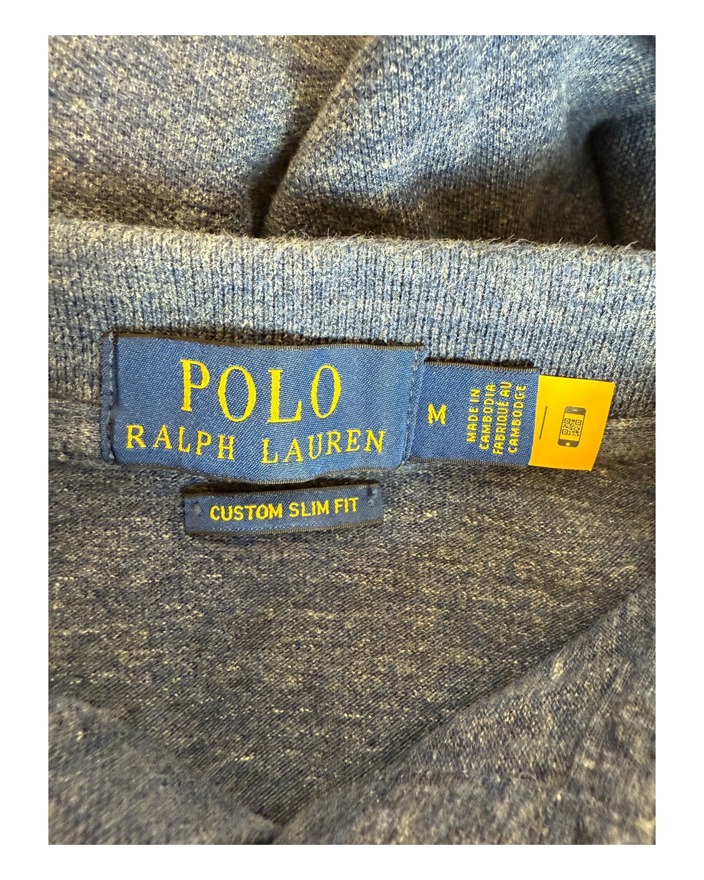 Polo Ralph Lauren Poloshirt marineblau meliert Größe M