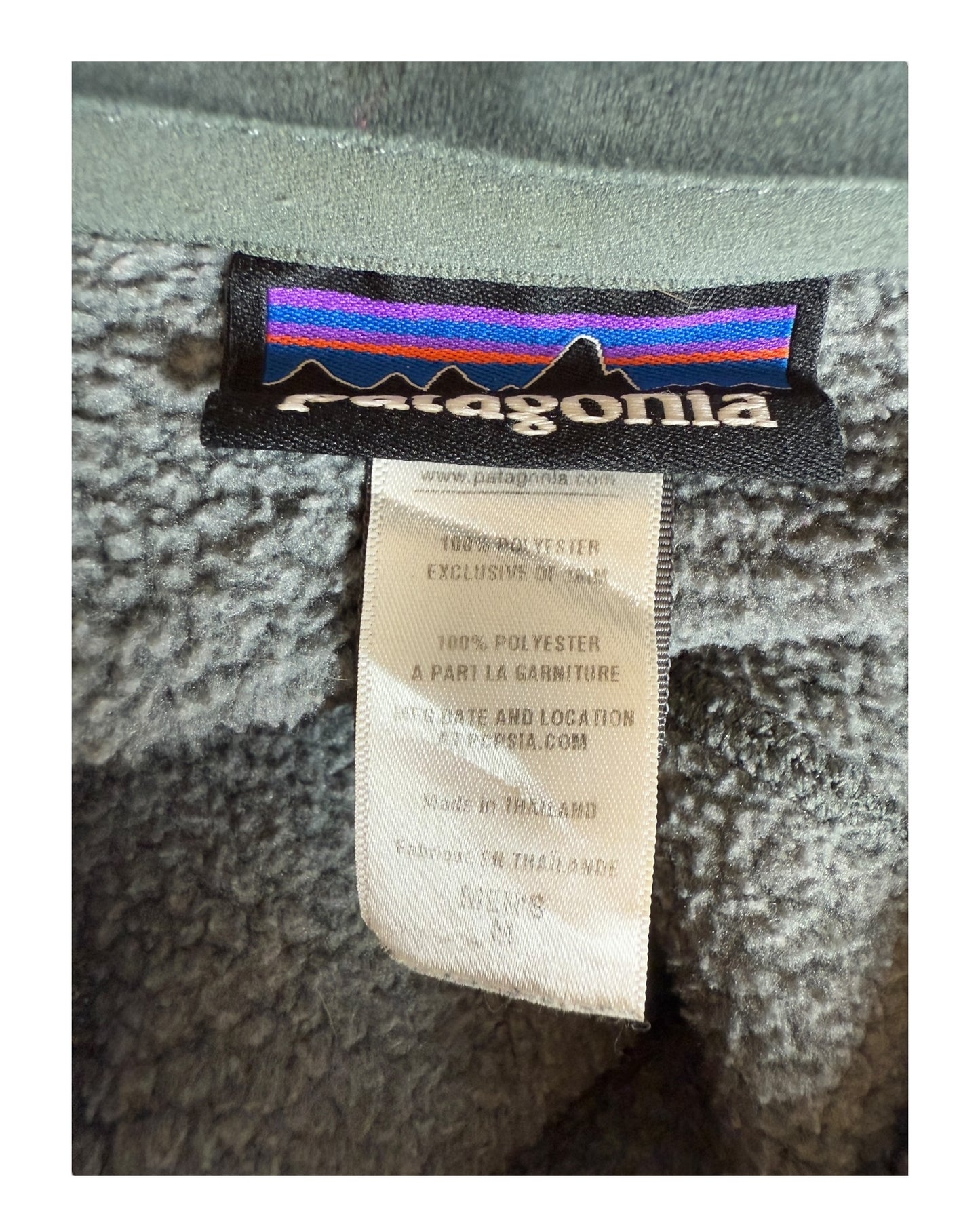 Patagonia Fleece Jacke grau Größe M
