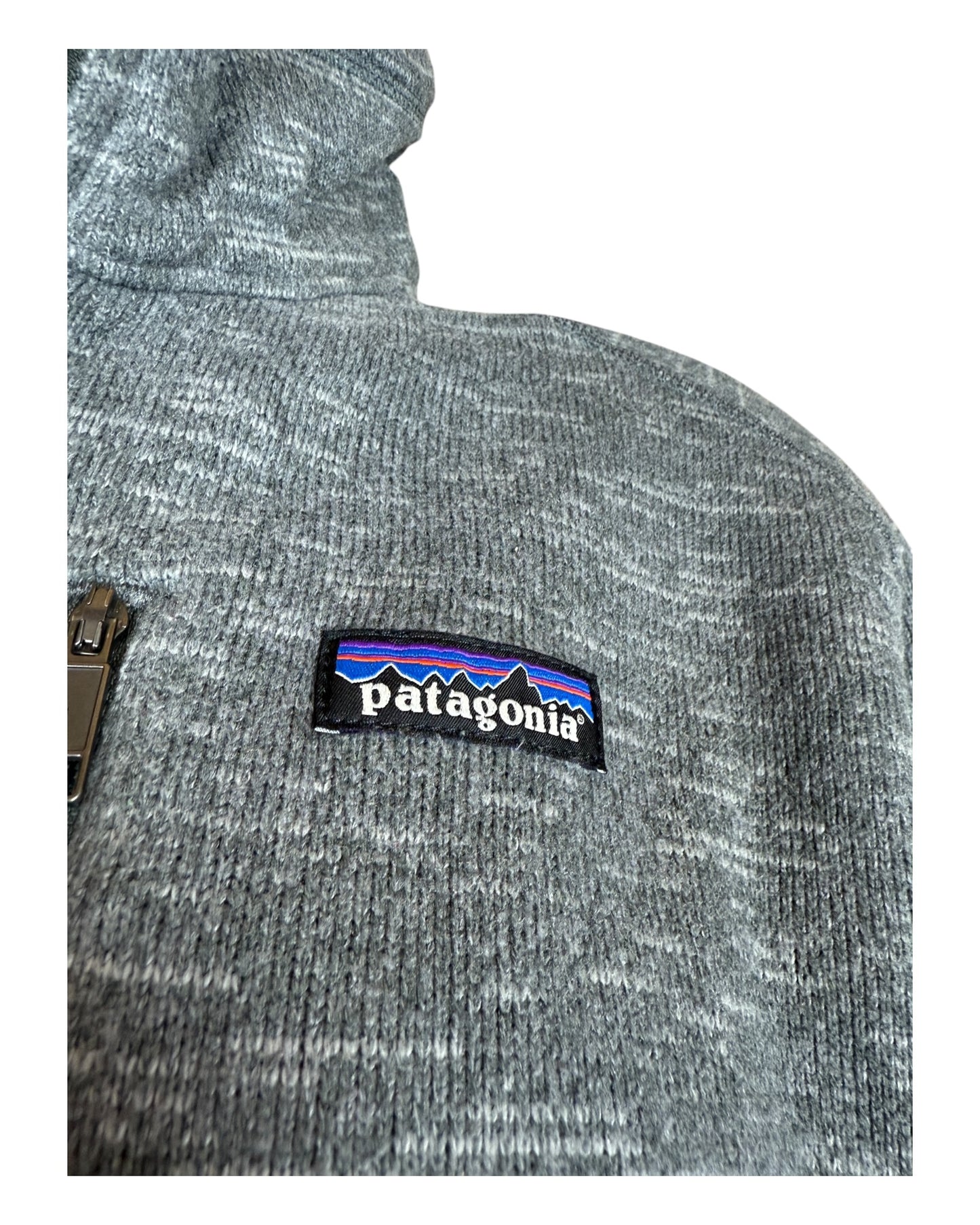 Patagonia Fleece Half Zip Pullover grau Größe L