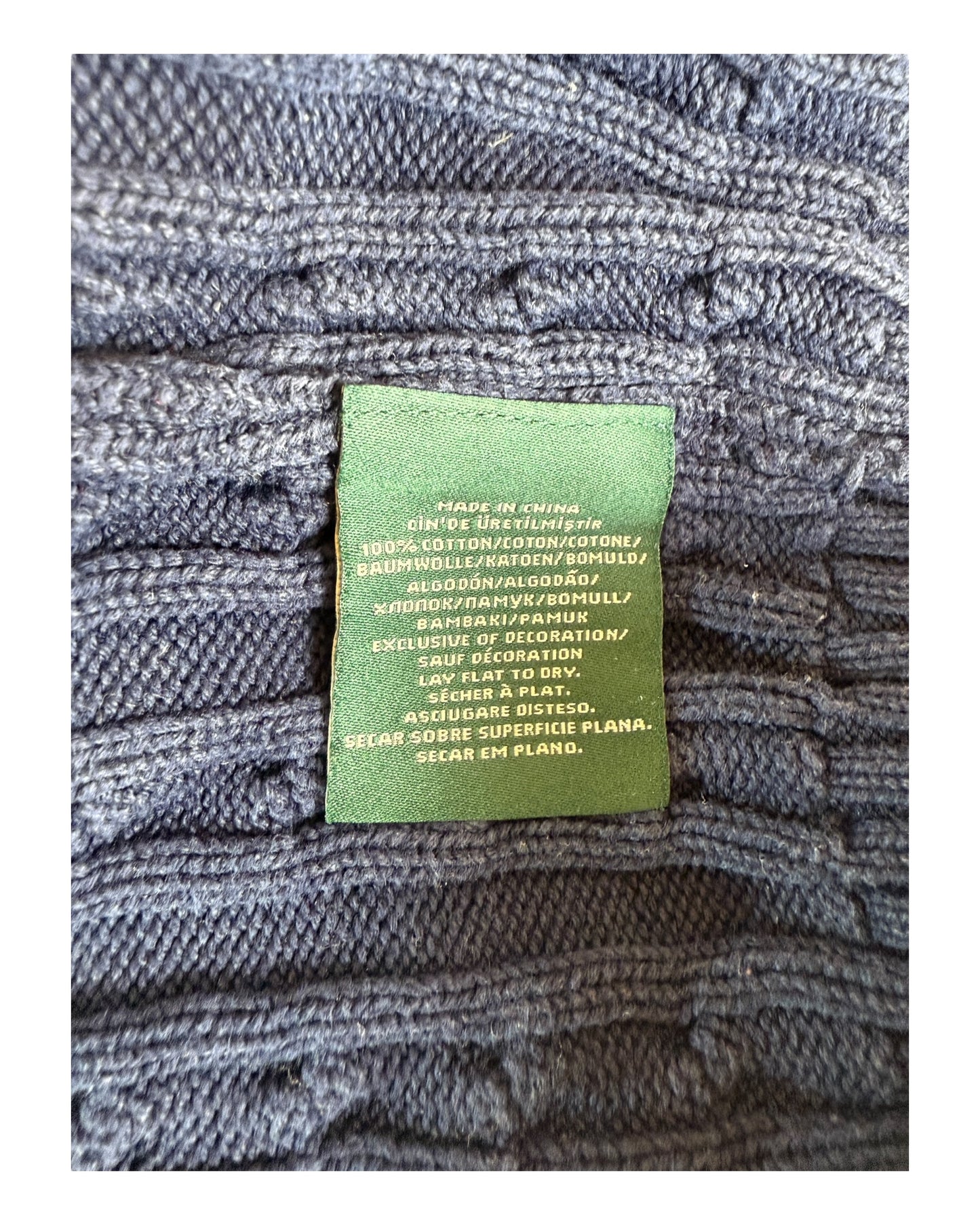 Polo Ralph Lauren Zopfmuster Pullover marineblau Größe S