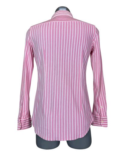 Polo Ralph Lauren Bluse rosa weiß gestreift Größe M