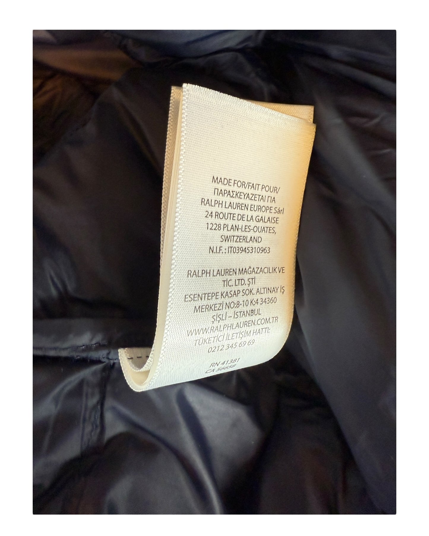 Polo Ralph Lauren Steppweste marineblau Größe M