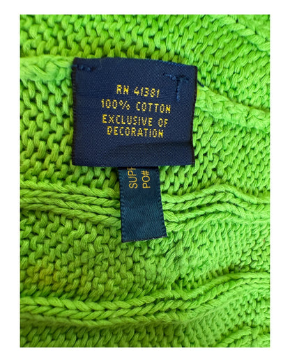 Polo Ralph Lauren Zopfmuster Pullover grün Größe L