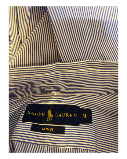 Polo Ralph Lauren Hemd blau weiß gestreift Größe M