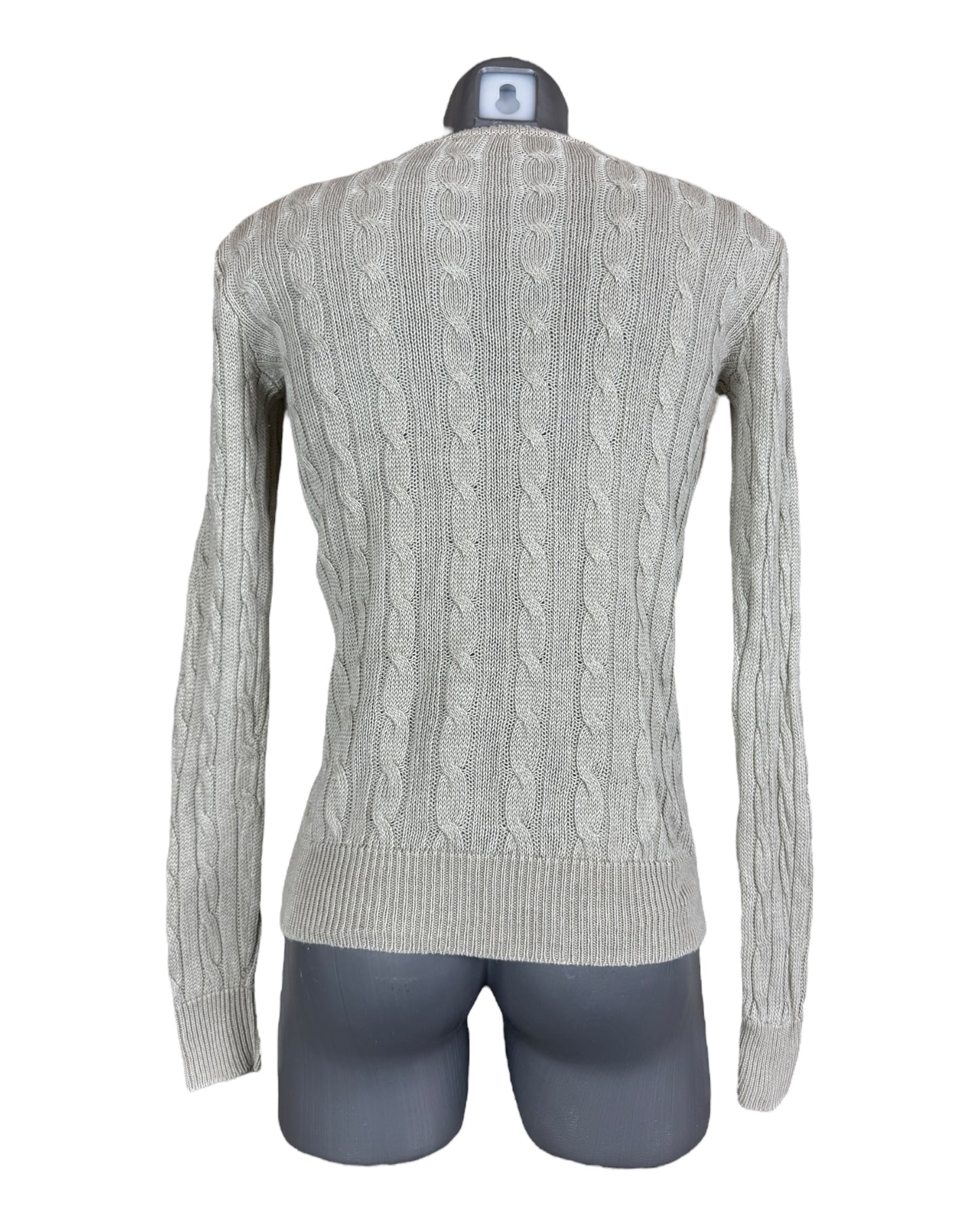 Polo Ralph Lauren Zopfmuster Pullover beige Größe S