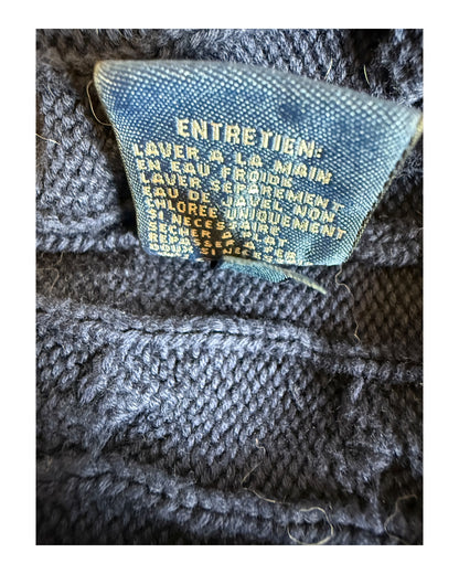 Polo Ralph Lauren Zopfmuster Pullover marineblau Größe L