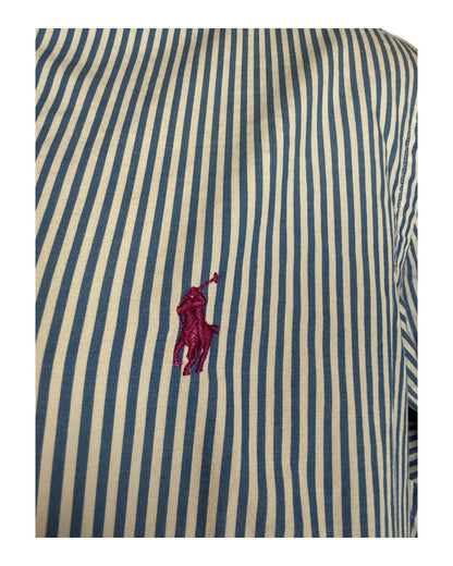 Polo Ralph Lauren Hemd blau weiß gestreift Größe L