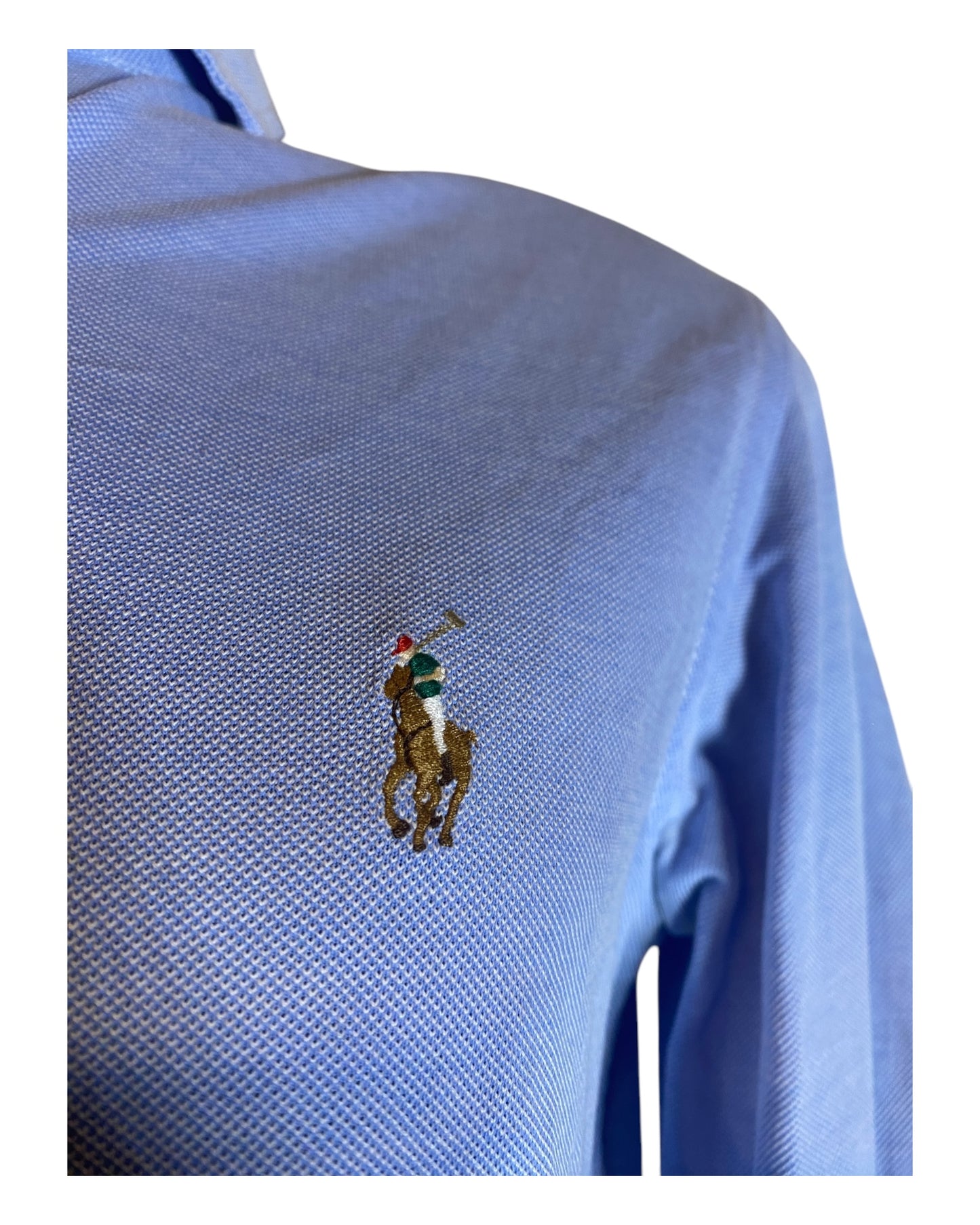 Polo Ralph Lauren Knit Oxfordhemd hellblau Größe M