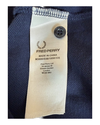 Fred Perry Poloshirt marineblau Größe M