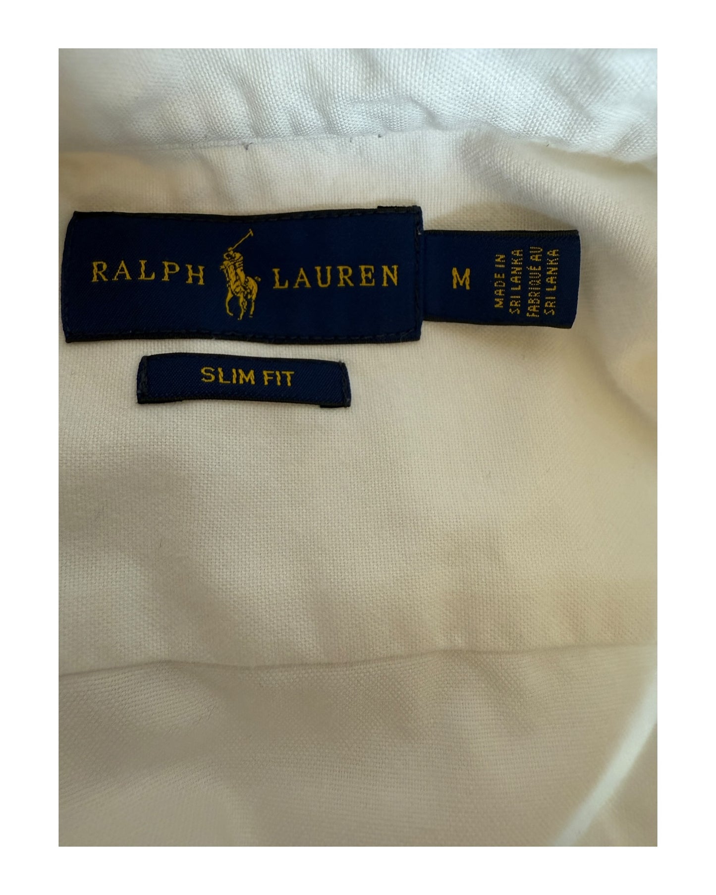Polo Ralph Lauren Oxford Bluse weiß Größe M
